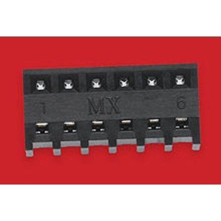 MOLEX Board Connector, 7 Contact(S), 1 Row(S), Female, Straight, 0.1 Inch Pitch, Solder Terminal,  448120007